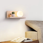 Pherousa - Travertine Shelf Wall Sconce