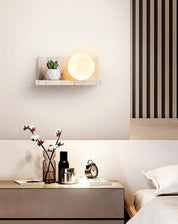 Pherousa - Travertine Shelf Wall Sconce
