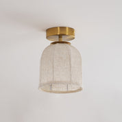 Sienna Linen Ceiling Lamp – detail 3