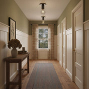 Lysidike - Brass and Clear Glass Flush Light
