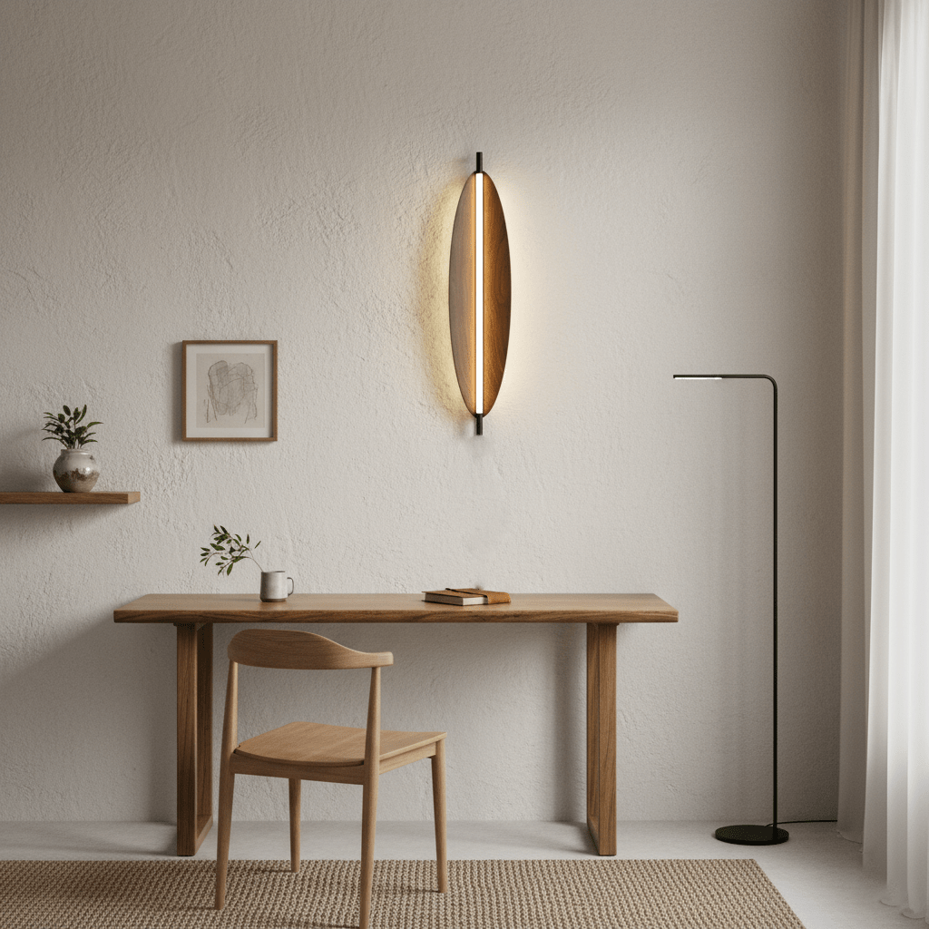 Linos - Walnut Grain Wall Sconce