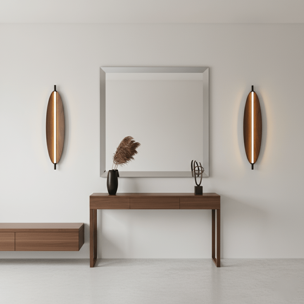 Linos - Walnut Grain Wall Sconce