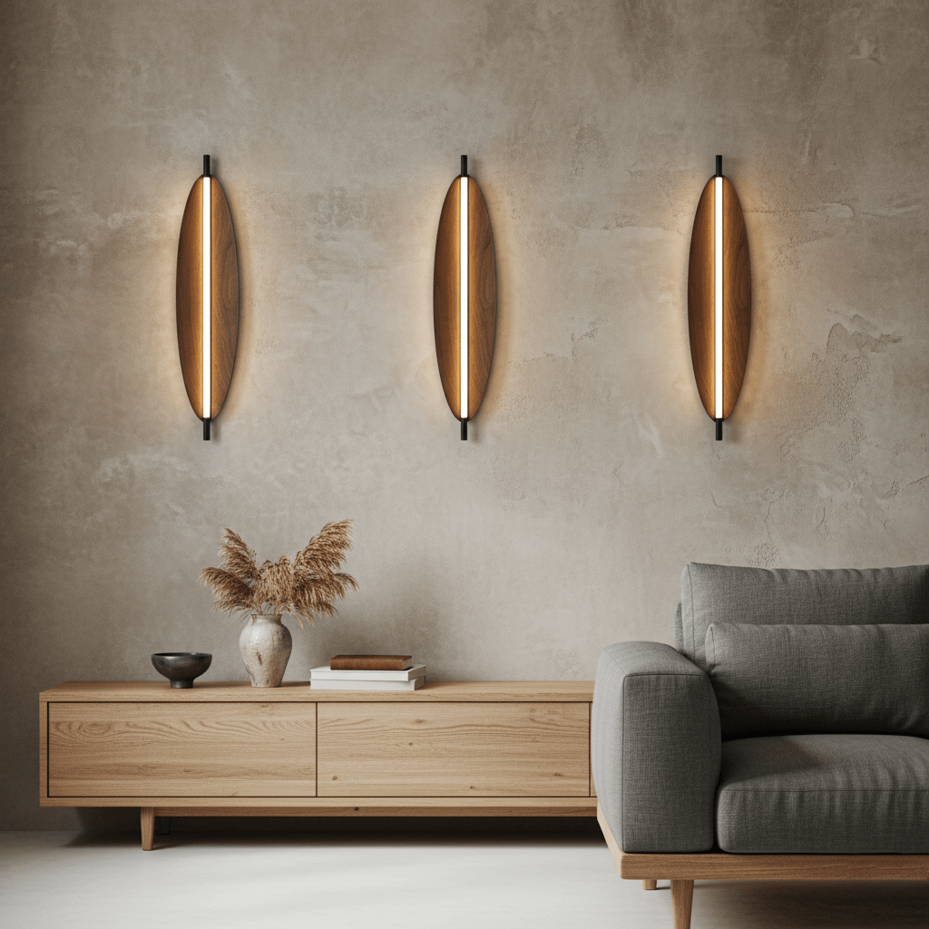 Linos - Walnut Grain Wall Sconce