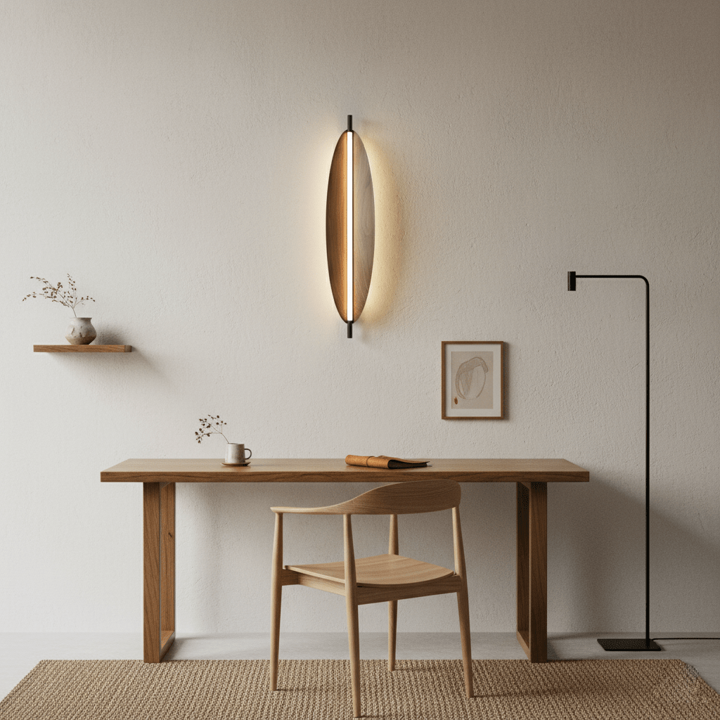 Linos - Walnut Grain Wall Sconce