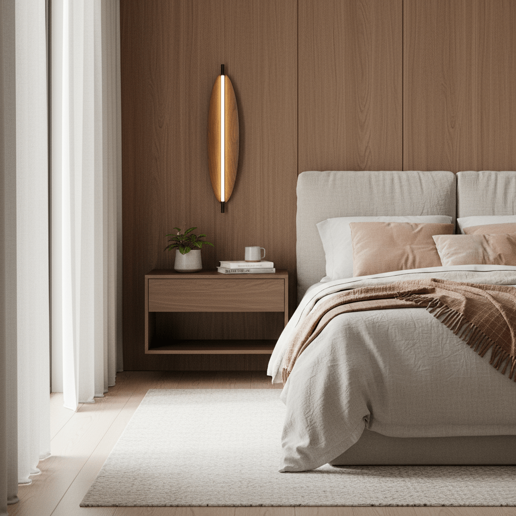 Linos - Walnut Grain Wall Sconce