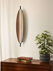 Linos - Walnut Grain Wall Sconce