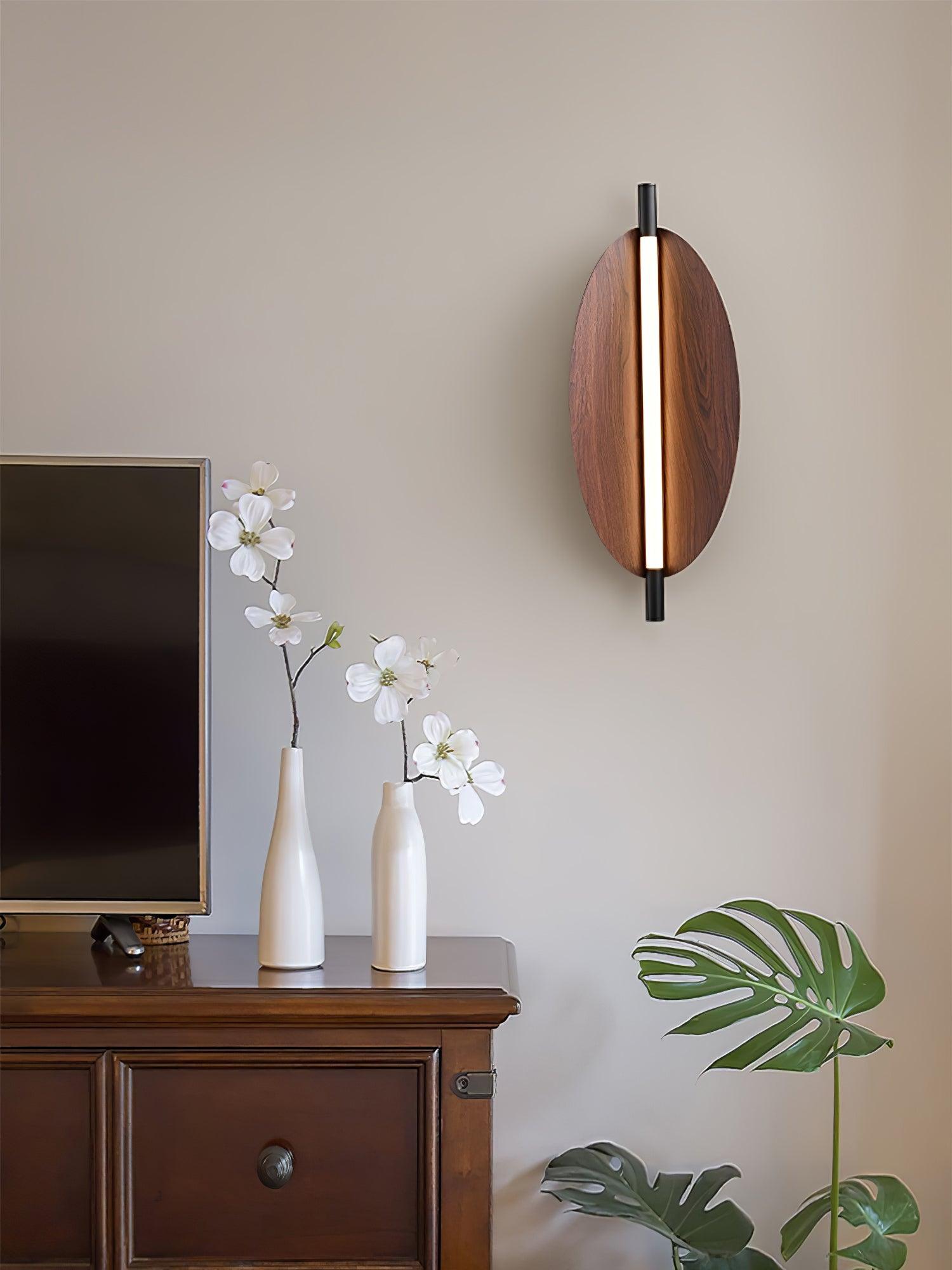 Linos - Walnut Grain Wall Sconce