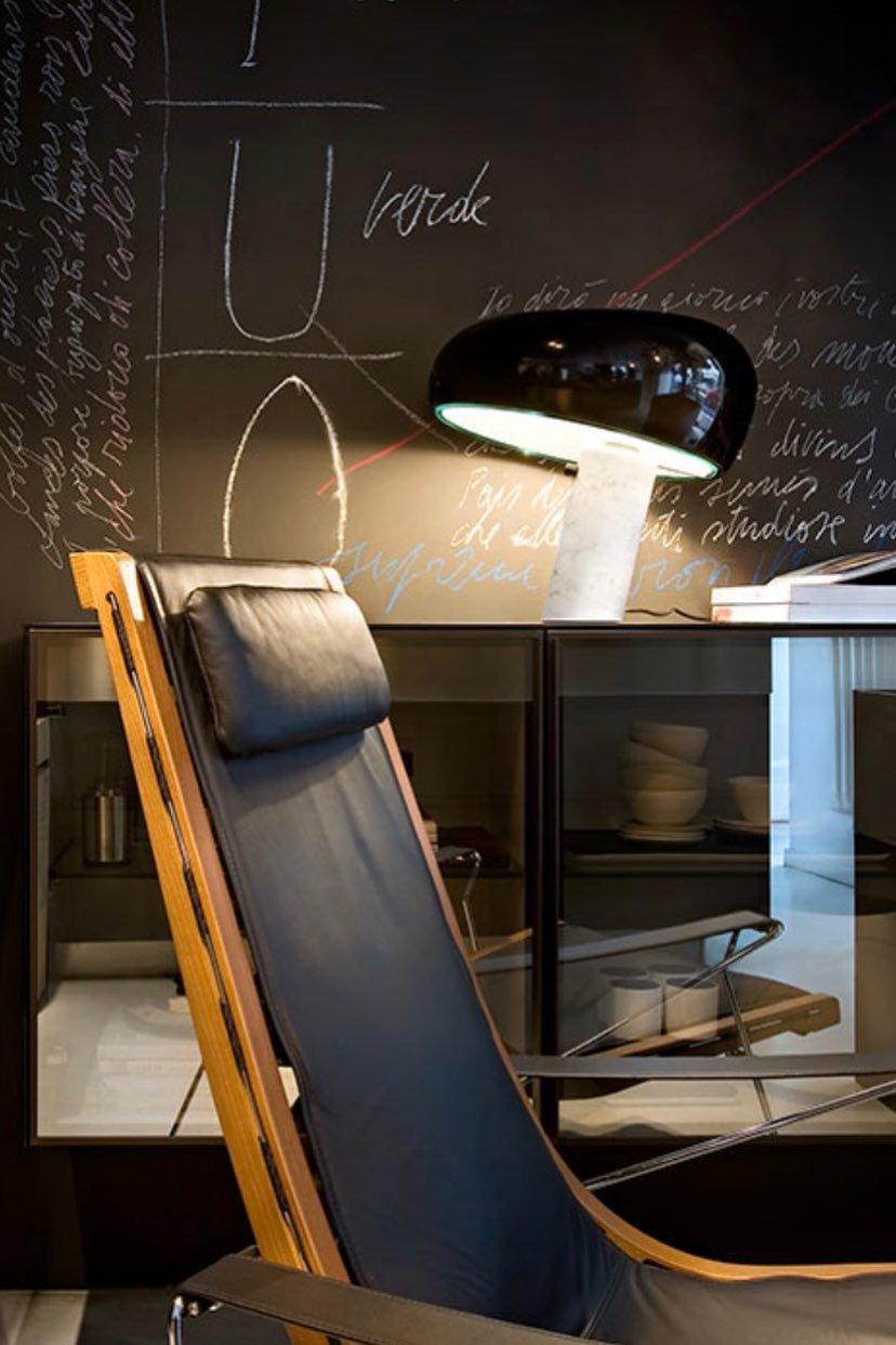 Iole - Carrara Marble and Glazed Metal Table Lamp