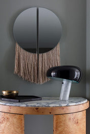 Iole - Carrara Marble and Glazed Metal Table Lamp