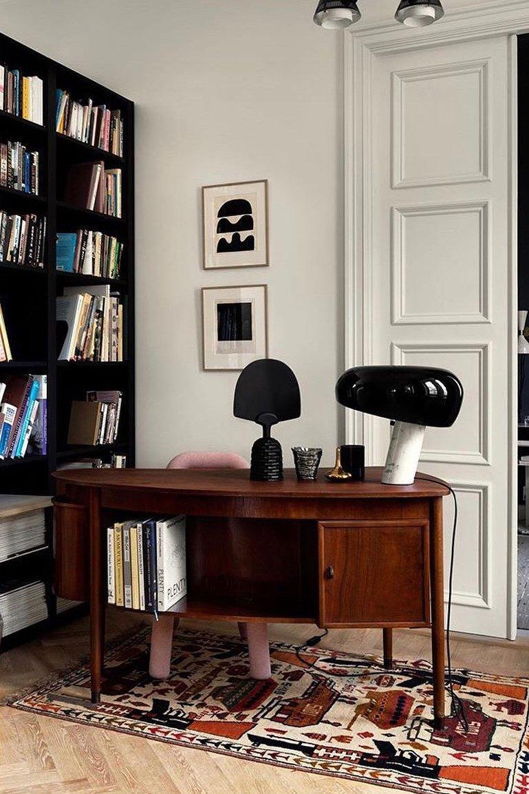 Iole - Carrara Marble and Glazed Metal Table Lamp