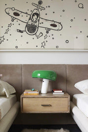 Iole - Carrara Marble and Glazed Metal Table Lamp