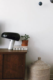 Iole - Carrara Marble and Glazed Metal Table Lamp