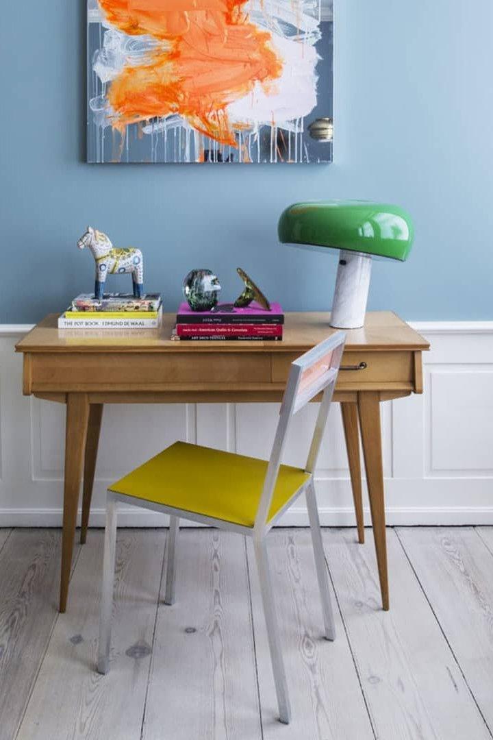 Iole - Carrara Marble and Glazed Metal Table Lamp