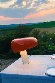 Iole - Carrara Marble and Glazed Metal Table Lamp