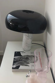 Iole - Carrara Marble and Glazed Metal Table Lamp