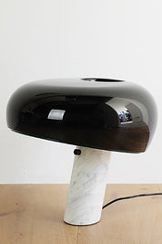 Iole - Carrara Marble and Glazed Metal Table Lamp