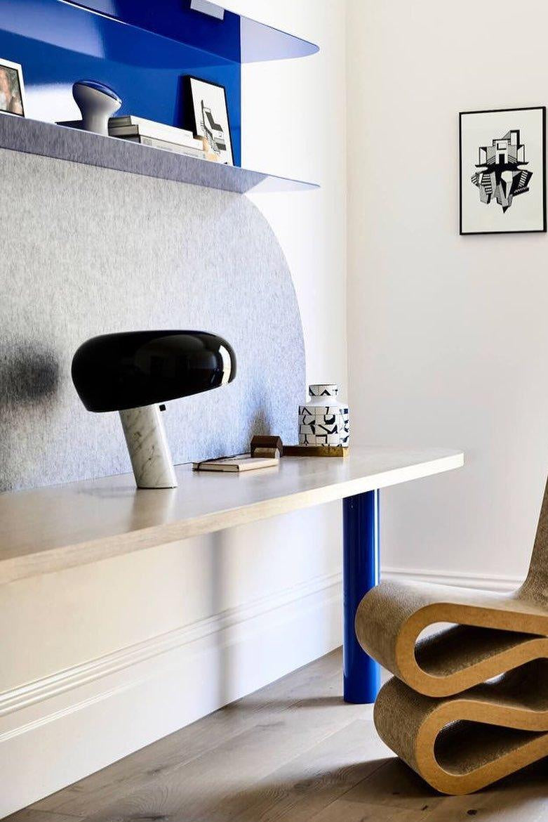 Iole - Carrara Marble and Glazed Metal Table Lamp