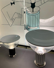 Iole - Carrara Marble and Glazed Metal Table Lamp