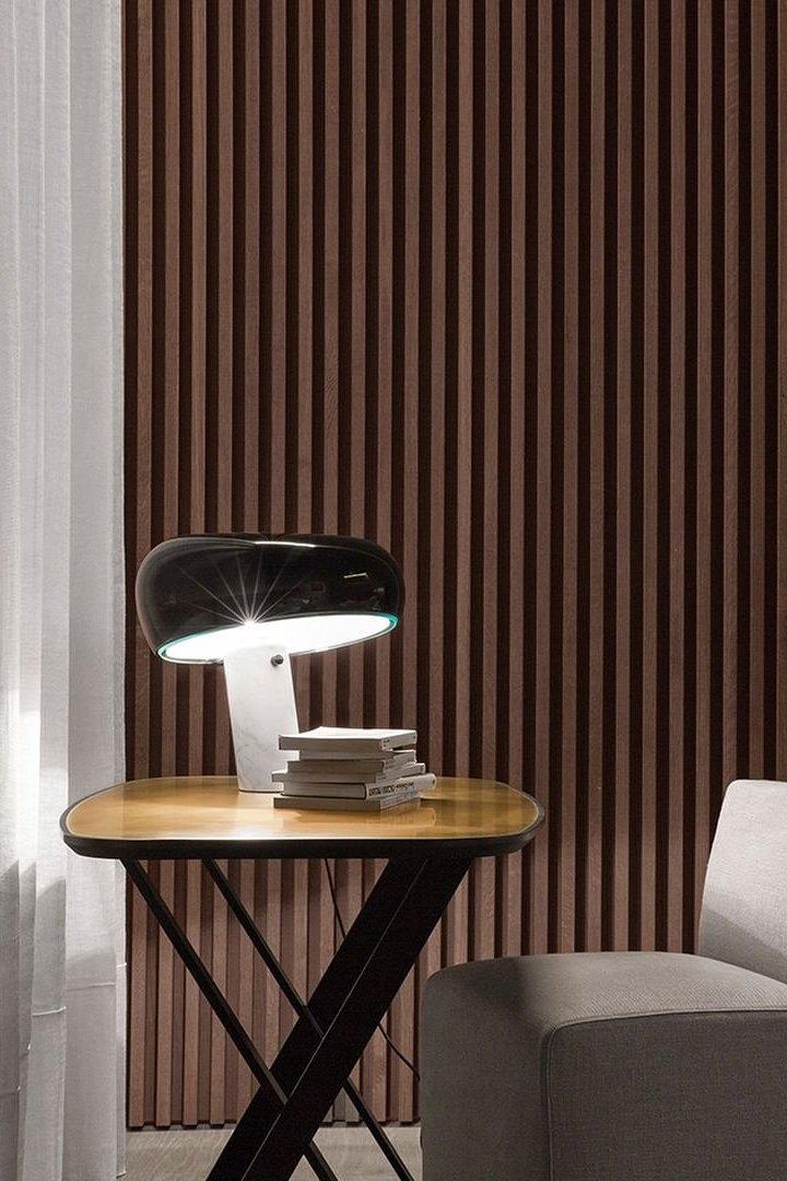 Iole - Carrara Marble and Glazed Metal Table Lamp