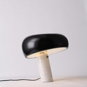Iole - Carrara Marble and Glazed Metal Table Lamp