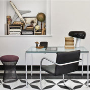 Iole - Carrara Marble and Glazed Metal Table Lamp