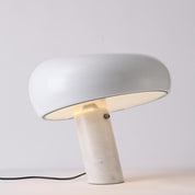 Iole - Carrara Marble and Glazed Metal Table Lamp