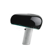 Iole - Carrara Marble and Glazed Metal Table Lamp