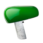Iole - Carrara Marble and Glazed Metal Table Lamp