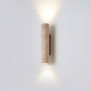 Hyperion - Yellow Travertine Column Wall Light