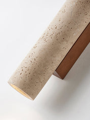 Hyperion - Yellow Travertine Column Wall Light