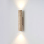 Hyperion - Yellow Travertine Column Wall Light