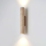 Hyperion - Yellow Travertine Column Wall Light