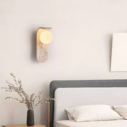 Kallisto - Curved Travertine Wall Lamp