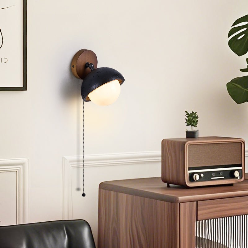 Hegemone - Black Travertine Pivot Sconce