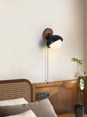 Hegemone - Black Travertine Pivot Sconce