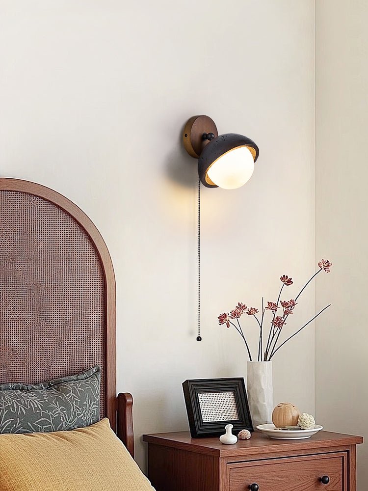 Hegemone - Black Travertine Pivot Sconce