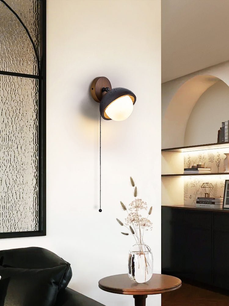 Hegemone - Black Travertine Pivot Sconce