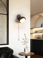 Hegemone - Black Travertine Pivot Sconce