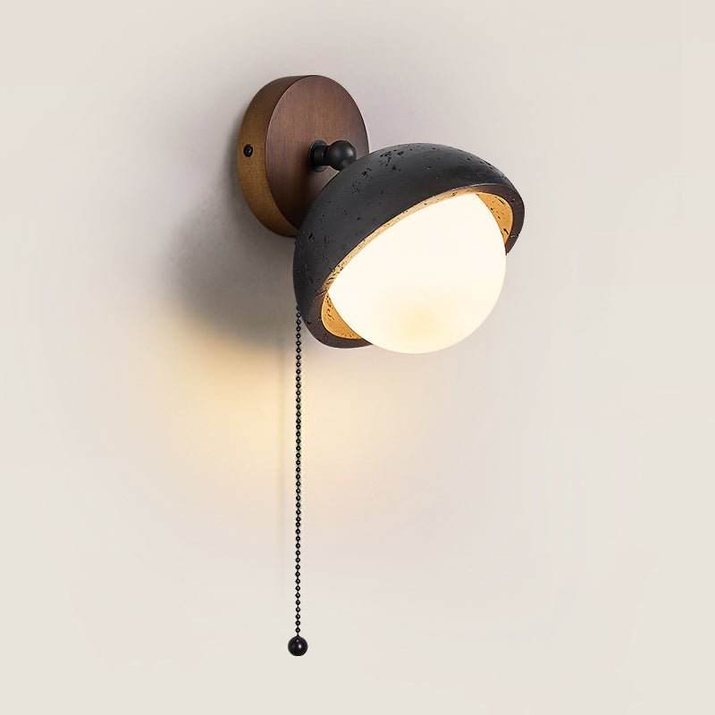 Hegemone - Black Travertine Pivot Sconce