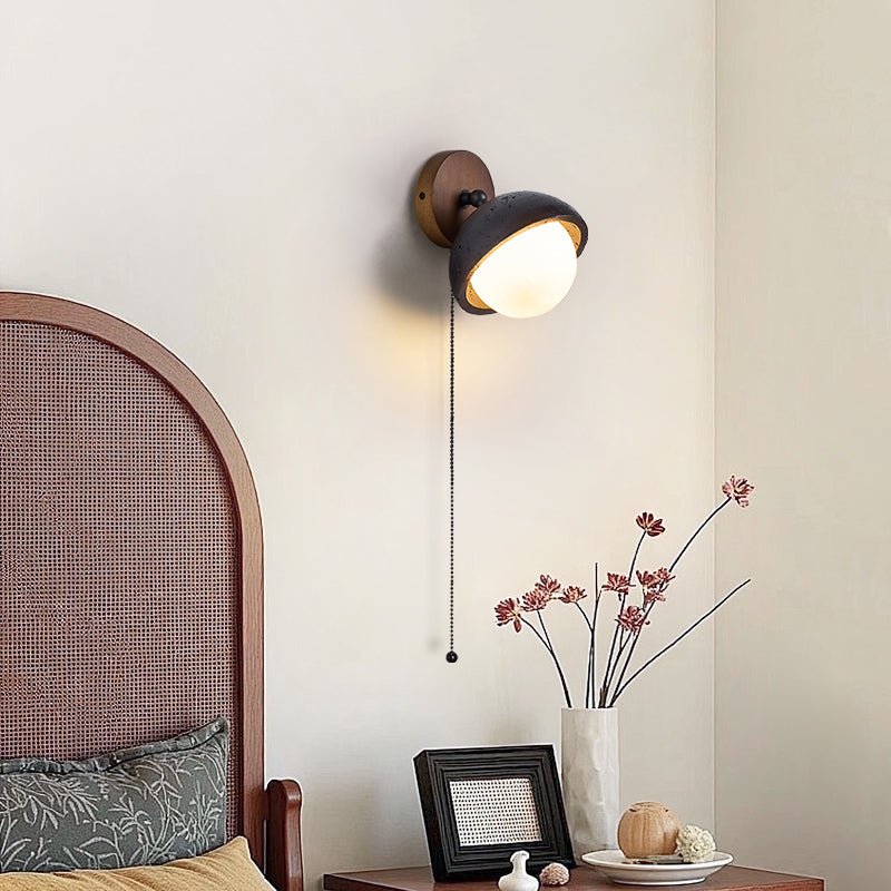 Hegemone - Black Travertine Pivot Sconce
