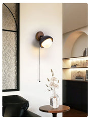 Hegemone - Black Travertine Pivot Sconce