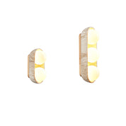 Amphion - Travertine and Wood Trio Wall Sconce
