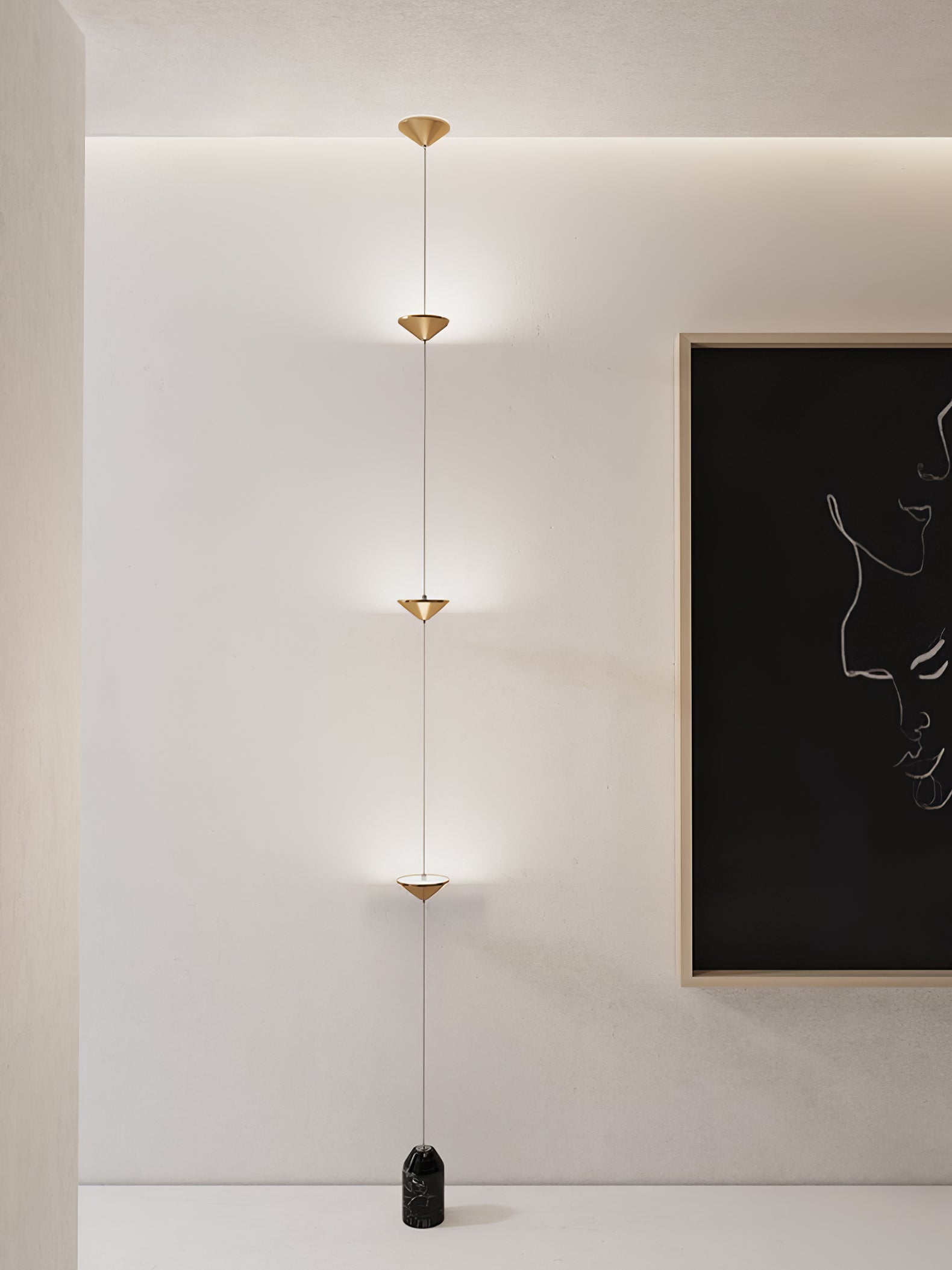 Ouranie - Floor-to-Ceiling Tension Cable Floor Lamp