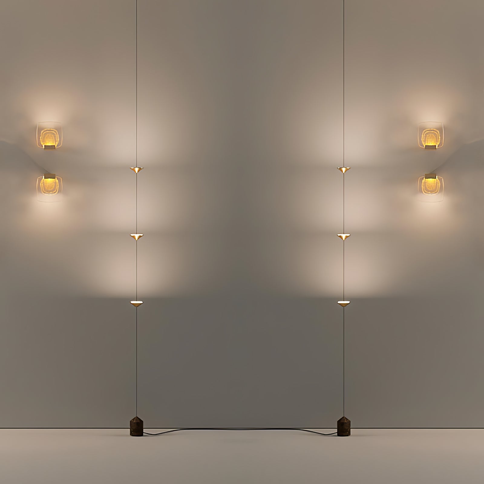 Ouranie - Floor-to-Ceiling Tension Cable Floor Lamp
