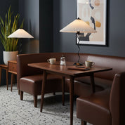 Oreithyia - Wavy Stem Pleated Shade Table Lamp