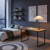 Oreithyia - Wavy Stem Pleated Shade Table Lamp
