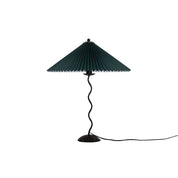Oreithyia - Wavy Stem Pleated Shade Table Lamp