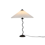 Oreithyia - Wavy Stem Pleated Shade Table Lamp