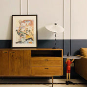 Oreithyia - Wavy Stem Pleated Shade Table Lamp
