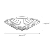 Stephane - Pleated Fabric Ceiling Lamp